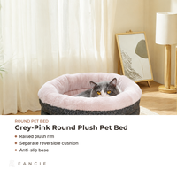 Coussin Doux en Peluche pour Animaux de Compagnie, Nid pour Chat, Confortable pour Dormir en Intérieur, Conception Toutes Saisons pour Chats et Petits Chiens, OEM/ODM, Sans Assemblage