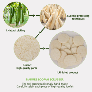 36PCS Eco Friendly Loofah Pad Biodegradable Loofah Face Pad Compressed Dried Loofah Bathing Cleaning Exfoliating Sponge - Product Image 4