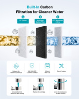 Robinet de filtration d'eau en acier inoxydable 304 pour cuisine et salle de bain, testé par NSF 372 pour sa faible teneur en plomb