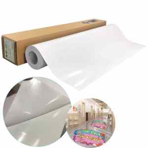 Xe vinyl bọc trong kho bóng trắng PVC bong bóng miễn phí có thể tháo rời tự dính Vinyl cuộn cho sàn kính cửa sổ Sticker giấy Poster vật liệu gói Vinyl - Product Image 1