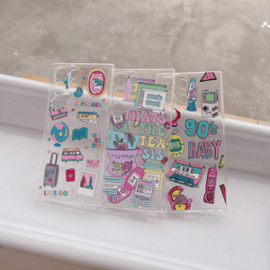 Funda Protectora Delgada de TPU Transparente con Estampado de Dibujos Animados para <span class=keywords><strong>Samsung</strong></span> S25 S26 Ultra, Antiarañazos, para iPhone 16 17 Pro Max - Product Image 4