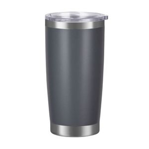 Mug isotherme blanc 20 oz en acier inoxydable à double paroi sous vide, revêtement poudré mat, anti-fuite, sans BPA ASM25 - Product Image 3