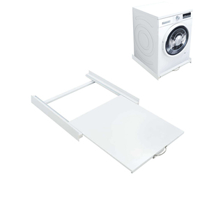 Kit de pile de sèche-linge avec étagère coulissante Kit d'empilage Cadre de connexion avec étagère <span class=keywords><strong>pour</strong></span> lave-linge et sèche-linge - Product Image 2