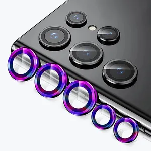 Premium Aluminum Tempered Glass Lens Protector for Samsung S23 Ultra Easy Install Camera Glass for Samsung Galaxy S23 Plus