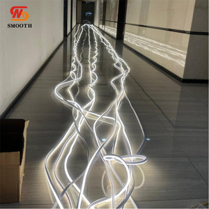 Tiras LED Decorativas para Salón, Iluminación de Techo para Bodas, Cortinas de Techo Colgantes en Forma de S, Decoración de Tela de Red - Product Image 6