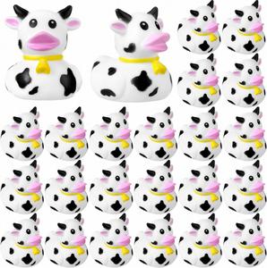 Pato de Goma Ecológico con Forma Personalizada y Logotipo, Juguete Acuático con Sonido, Estilo Vaca, Envío Directo de Fábrica - Product Image 1