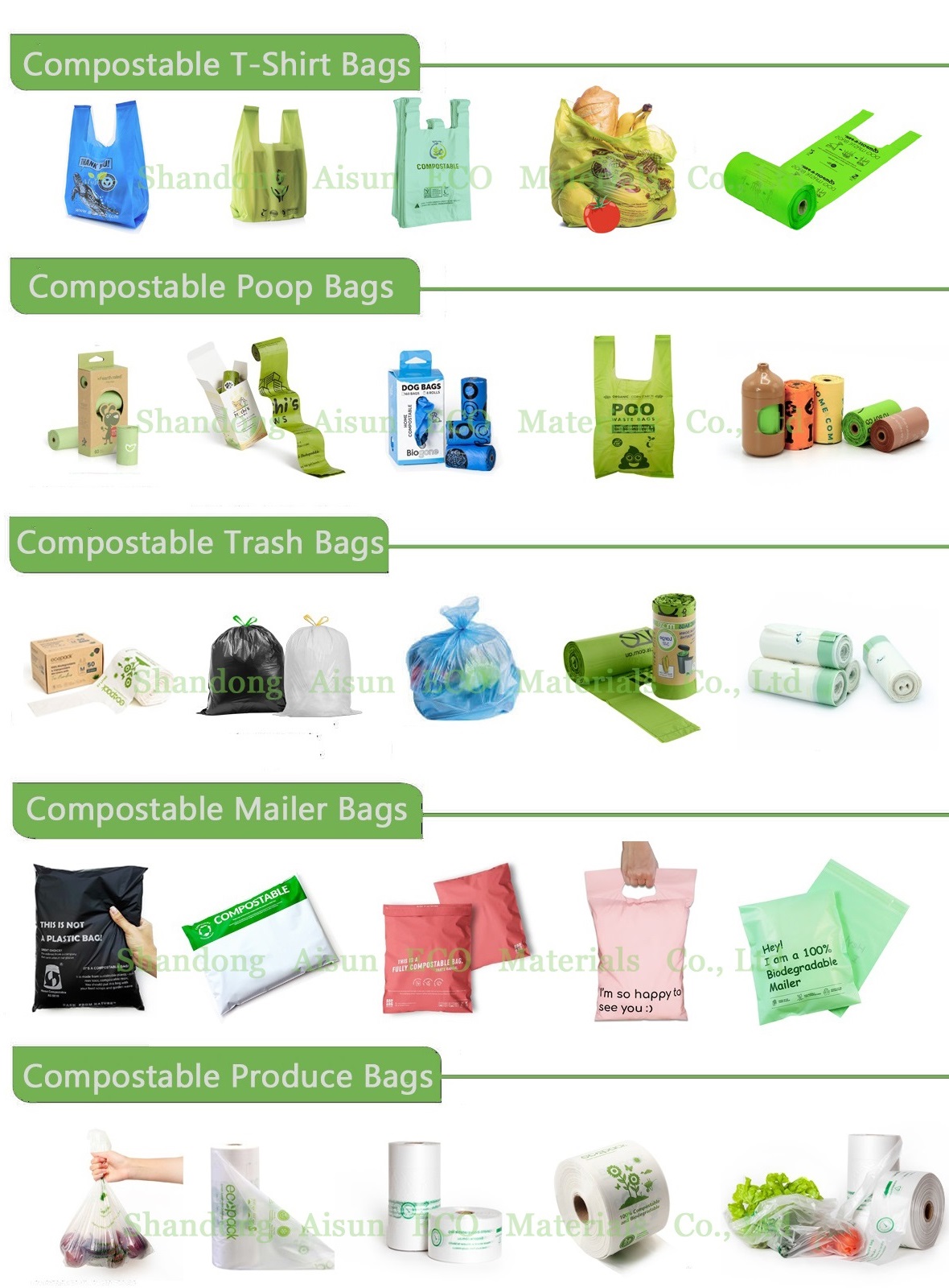 star sealing bottom bags trash garbage bag type and plastic material 100% biodegradable bags