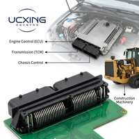 Connecteur d'adaptateur de module de commande de véhicule 2219100-2, 121 broches, pas mixte, boîtier PBT, alliage de cuivre, mâle, personnalisé OEM, pour camion et tracteur