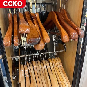 <span class=keywords><strong>Crochet</strong></span> métallique Anti-vol pour bébé et adultes, cintres en bois pour vêtements, pour magasin de vêtements, pour robes, jupes, pantalons, jeans - Product Image 6