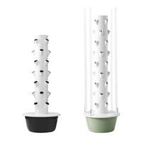 Spacetree HT2 Indoor Garden Tour hydroponique Pots de plantation Système de culture vertical aéroponique Lumières LED Pompe 7 niveaux 140cm
