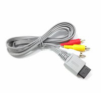 Câble audio-vidéo pour Nintendo Wii 1,8 m, câble AV 3 RCA, adaptateur audio-vidéo composite 480p HDTV, câble plastique filaire