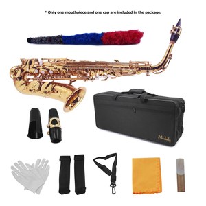 Weekeb — Saxophone Alto en laiton laqué or, 802 touches, avec étui rembourré, gants de nettoyage, brosse, sangles de Saxophone - Product Image 4