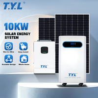 Système d'énergie solaire domestique hybride 10KW MPPT avec onduleur à onde sinusoïdale pure et batterie, livraison rapide dans le monde entier, OEM