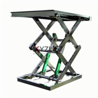 Table élévatrice à ciseaux XYZLIFT avec convoyeurs à rouleaux, alimentation 380V pour usage en entrepôt