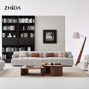 Juego <span class=keywords><strong>de</strong></span> Sofás Modulares <span class=keywords><strong>de</strong></span> Tela Gris <span class=keywords><strong>de</strong></span> Alta Calidad para el Hogar, Muebles <span class=keywords><strong>de</strong></span> Lujo para Sala <span class=keywords><strong>de</strong></span> Estar Moderna, Conjunto <span class=keywords><strong>de</strong></span> Sofás Seccionales para Villa - Product Image 6