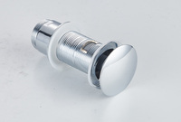 Vanne Click Clack en laiton chromé pour lavabo de salle de bain, siphon de vidange avec installation et nettoyage faciles pour hôtels