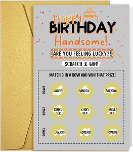 บัตรขูดรางวัลสุขสันต์วันเกิดแบบกำหนดเอง บัตรขูดรางวัล บัตรขูดรางวัลแบบกำหนดเอง บัตรขูดโปรโมชั่น บัตรขูดสำหรับงานปาร์ตี้ - Product Image 1