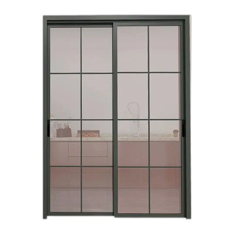 2022 New design sliding door aluminium alloy frame tempered glass sliding doors