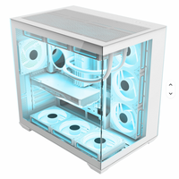 Prix usine Gaming PC Case Ordinateur de bureau Gaming ATX Case Wide Cube Computer Case Towers Double Chamber PC Cabinet