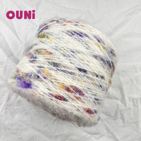 Nouvelle collection Hiver 2026 – Fil à tricoter fantaisie en gros, mélange 16 % super fin de mohair avec fil à nœuds en laine pour pulls et crochets – Prix compétitif