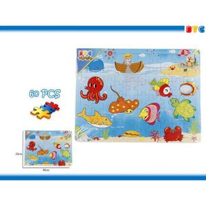 Puzzle in legno da 60 pezzi-giochi in legno