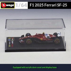 <span class=keywords><strong>Bburago</strong></span> 1:64 2025 F1 Ferrari SF25 RB21 Mercedes-Benz W16E Modellino <span class=keywords><strong>Auto</strong></span> in Lega Pressofusa con Casco per Decorazione - Product Image 3