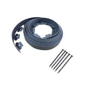 Bordure de jardin flexible en plastique PE rectangulaire de luxe Sunsbuild, pour aménagement paysager, bordure de gazon et de pierres, durable, facile à plier, imperméable, résistante aux intempéries - Product Image 1