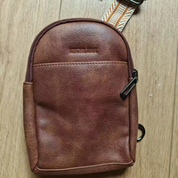 Tas Pinggang Anti Maling Custom Grosir, Model Bantal PU Tahan Air, Fashionable, untuk Pria & Wanita, Cocok untuk Lari Outdoor, dengan Ritsleting