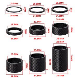 IRONDONKEY <span class=keywords><strong>v</strong></span>élo en Fiber <span class=keywords><strong>de</strong></span> carbone <span class=keywords><strong>fourche</strong></span> tête montée Riser joint 28.6mm tête joint anneau poignée tige joint anneau - Product Image 3