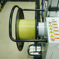 Machine d'arrimage automatique pour boîtes en carton, en PP/PET, avec ruban adhésif, pour table, avec ficelle