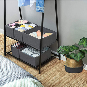 Las necesidades diarias OEM Impresión de tela no tejida de juguete ropa de niños juguete plegable <span class=keywords><strong>Cubo</strong></span> de almacenamiento de Bin - Product Image 5