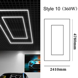 Haute légèreté Garage lumière hexagone led plafonnier voiture atelier nid d'abeille led garage lumières - Product Image 6