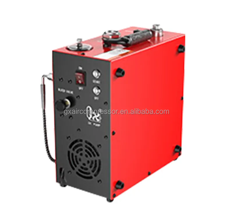 GX-E-CS4 high pressure 350w dual cooling system works without heating for hunting for diving low voice silent air compressor