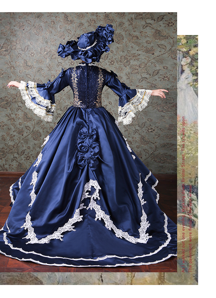 Medieval 18th Century Masquerade Dress  Marie Antoinette Gown, Baroque  Costumes for Adult Women in Plus Sizes