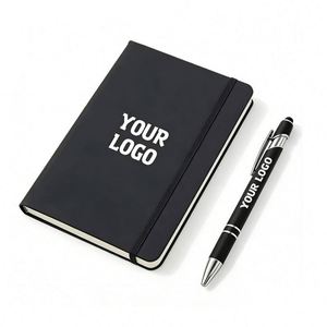 Libreta de Cuero PU con Logotipo Personalizado al por Mayor, A5 A6, Regalo Promocional para Negocios, Escuela, Oficina, Diario, Cuaderno con Banda Elástica - Product Image 1