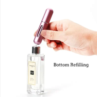 5ml 8ml Fond Mini Bouteilles De Parfum Rechargeables En Aluminium Voyage Taille Parfum Atomiseur Vaporisateur