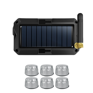 Draadloze Zonne-Energie Digitale Lcd Alarm Bandenspanning Monitoring Systeem (<span class=keywords><strong>Tpms</strong></span>) Voor Rv Truck 6 Externe Sensoren - Product Image 6