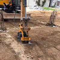 Compacteur vibrant à haute efficacité GT Wicks pour excavatrices de 23 à 30 tonnes, origine Zhejiang, poids 900 kg, couleur noir/jaune, 1 moteur, 1 an de garantie