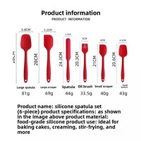 Spatule en silicone de qualité alimentaire tout-en-un, outil de pâtisserie résistant à la chaleur, lisseur de crème et de dessert, grattoir, ensemble de spatules entièrement enveloppées