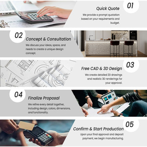 Mobile da <span class=keywords><strong>Ingresso</strong></span> HAIYUE in Stile Minimalista con Piano d'Appoggio Sospeso e Scaffalature Stratificate, Mobile Decorativo Personalizzabile - Product Image 6