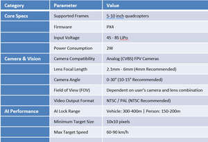 FPV FCフライトコントローラー2-in-1PX4 FPV FC,人車軌道予測自動ロックシステム付き - Product Image 4