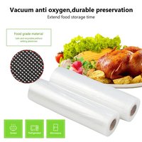 Sacs sous vide gaufrés en PA-PE pour l'emballage de poulet, viande vieillie à sec, burgers et riz (personnalisable)