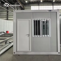 Maison mobile préfabriquée en conteneur, toilettes portables pour usage extérieur en parc, cabine de vie modulaire