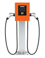 Nouveau chargeur mural DC rapide pour moto électrique 13,2 kW 20 kW à double sortie Type 6 pour station de recharge et de stationnement de scooters