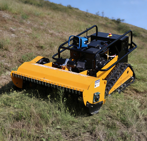 Tondeuse à gazon tout-terrain à chenilles en caoutchouc télécommandée sans fil, modèle à fléaux, très vendue - Product Image 3