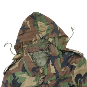 Vente en gros Vestes étanches pour hommes US M65 Manteau coupe-vent et imperméable de camouflage bleu marine - Product Image 3