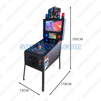 43 pouces 4K 4 écrans 1800 jeux Machine de jeu de flipper électronique Machine de jeu de flipper virtuel à vendre