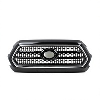 Pour 2016-2023 2016TRD Réseau cellulaire en nid d'abeille en plastique ABS Noir brillant Nouvelle adaptation universelle Garantie 1 an
