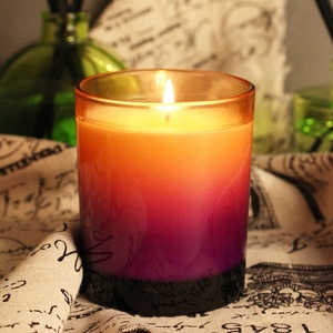 RAINCOAST Custom 200G Cera <span class=keywords><strong>de</strong></span> soja Vela <span class=keywords><strong>de</strong></span> Rosa Vainilla Aroma <span class=keywords><strong>de</strong></span> coco Pilar <span class=keywords><strong>de</strong></span> Navidad <span class=keywords><strong>de</strong></span> lujo Venta al por mayor Vidrio tintado - Product Image 5