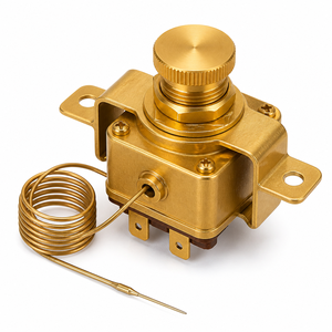 Thermostat capillaire WRC-601 Gold -35 à 350°C SPST SPDT avec <span class=keywords><strong>sonde</strong></span> à aiguille pour <span class=keywords><strong>chauffe</strong></span>-<span class=keywords><strong>eau</strong></span>, friteuse, four - Product Image 1